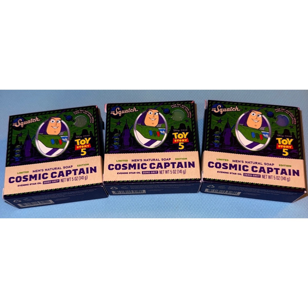 Dr. Squatch Cosmic Captain Soap Men 5oz NEW Limited Toy Story 5 Buzz Lightyear